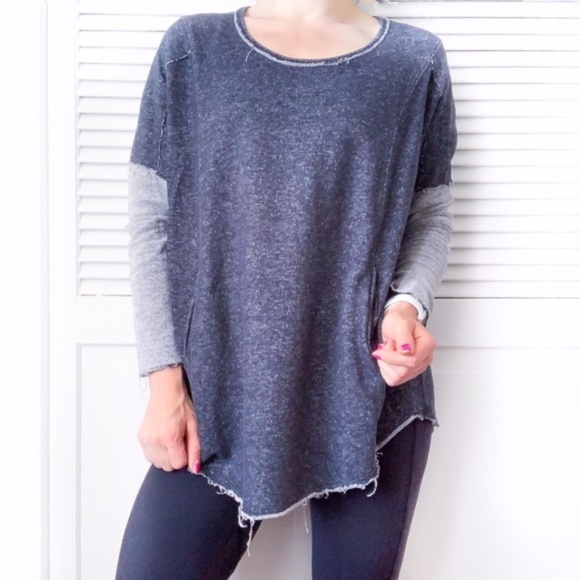Urban Outfitters Sweaters - Urban Outfitters Grey Distressed Dolman Sweater